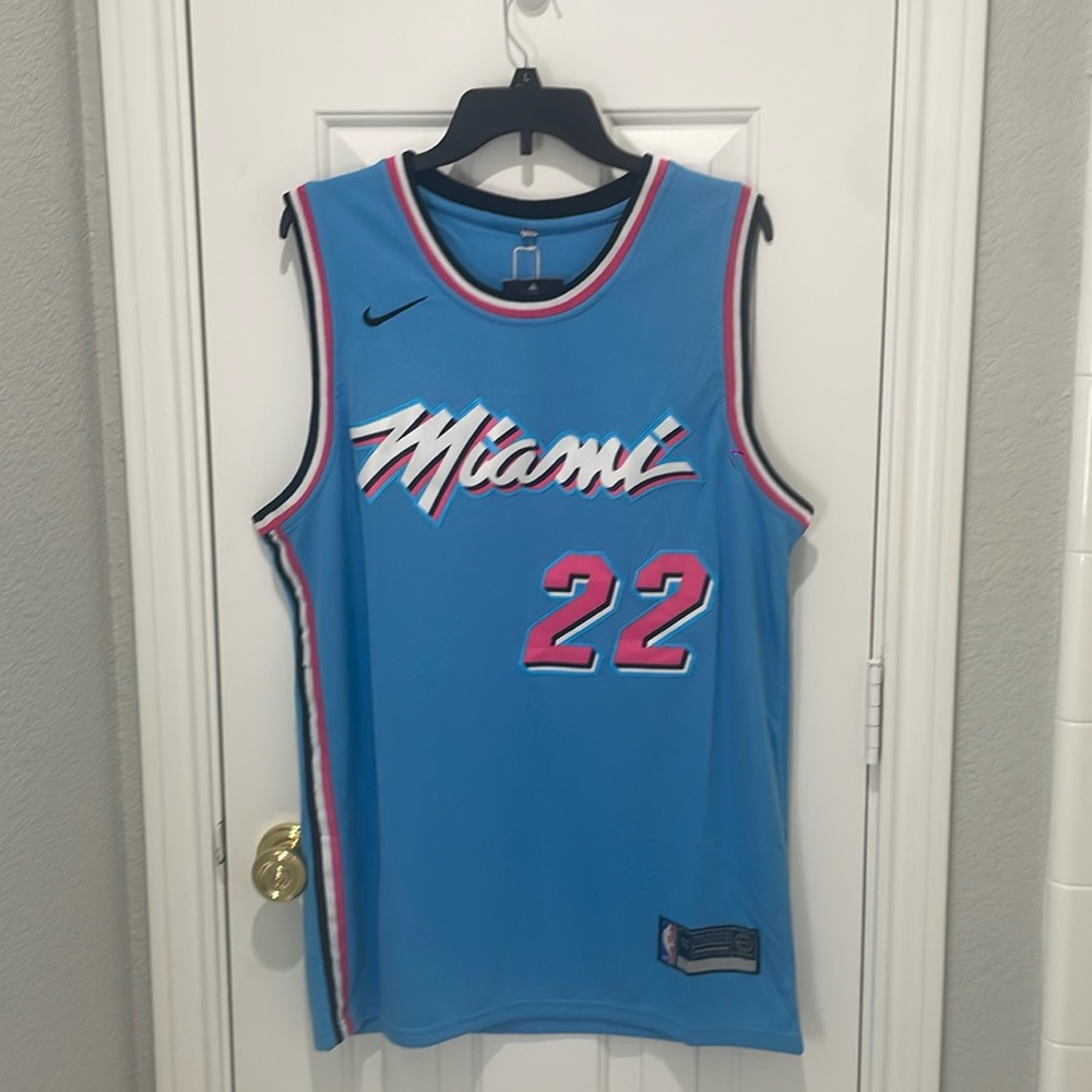 Jimmy Butler Miami Heat Swingman Jersey Mens Pink/Blue